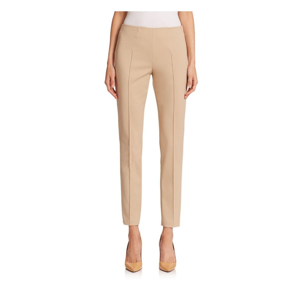 Akris "Melissa Techno" Slim Pants - Sand Beige10